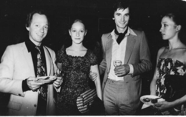 With Jiří Kylián at a reception for Nederlands Dance Theater in Tel Aviv.