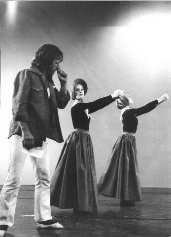 Bat-Dor Dance Company: Rehearsing &quot;The Shakers&quot; choreographed by Doris Humphrey.